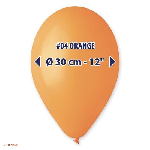 LATEXOVÝ BALÓN 30 CM - ORANŽOVÁ