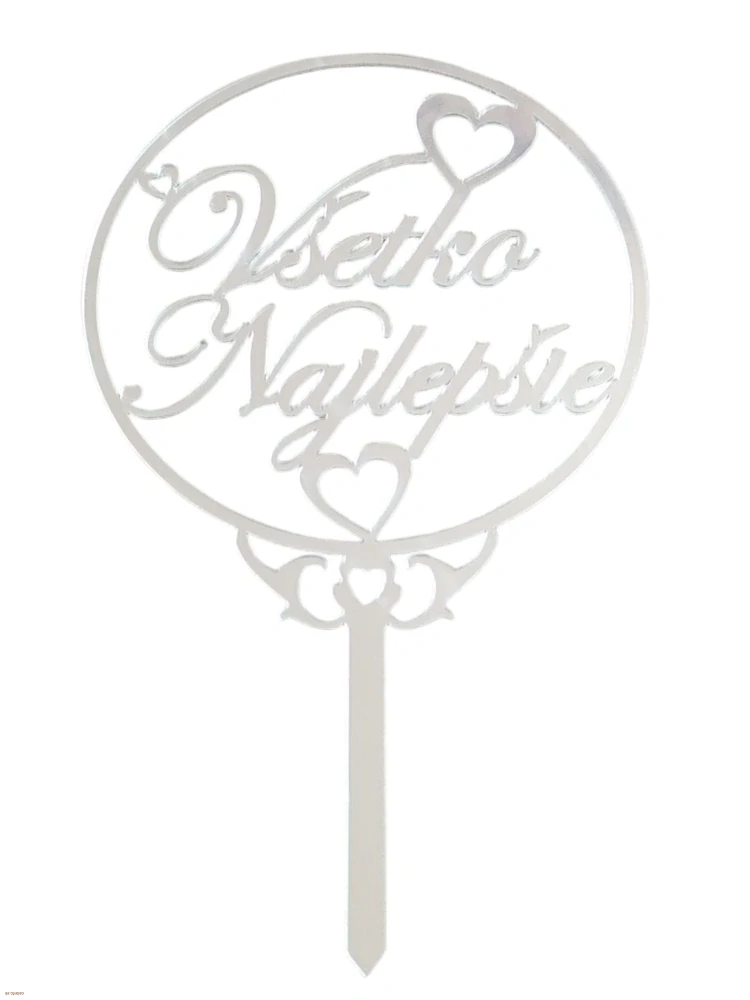 ZÁPICH DO TORTY VŠETKO NAJLEPŠIE / STRIEBORNÝ KRUH
