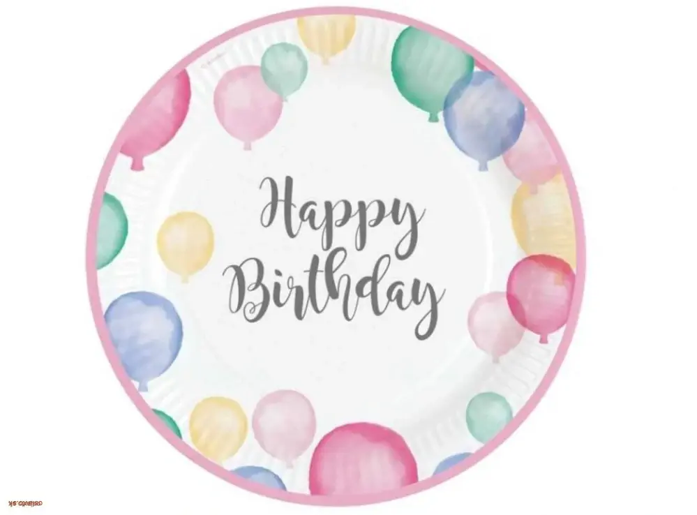 PAPIEROVÉ TANIERE / EKO / HAPPY BIRTHDAY 23 CM - 8 KS