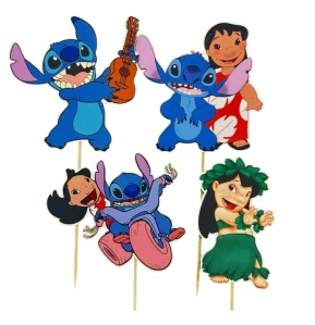 Zápichy do torty / candy bar - Lilo a Stitch 4 ks