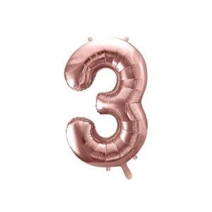 FOLIOVÁ ČÍSLICA - ROSE GOLD 3 - 86 CM