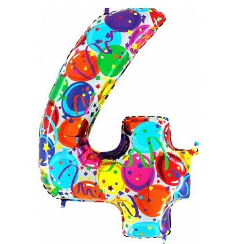 FOLIOVÁ ČÍSLICA 3- PÁRTY - 102 CM