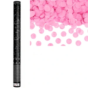 VYSTREĽOVACIE KONFETY RUŽOVÉ - CHLAPEC ALEBO DIEVČA / 60 CM 