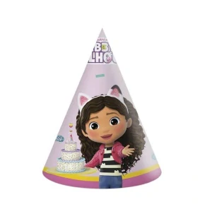 PAPIEROVÉ PÁRTY ČIAPKY GABBY´S DOLLHOUSE 6 KS