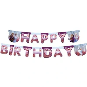 GIRLANDA FROZEN 2 / NÁPIS HAPPY BIRTHDAY 230 CM