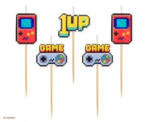 Tortové sviečky Game On TNT – narodeninové sviečky na tortu (5 ks)