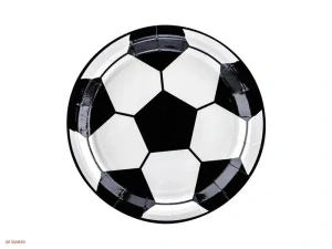 Papierové taniere futbal 18 cm – 6 ks