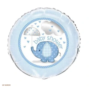 Fóliový balón Baby Shower modrý 45 cm – chlapec