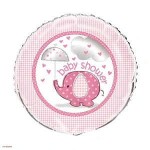Fóliový balón Baby Shower ružový 45 cm – dievča