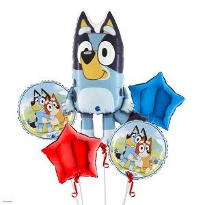 Fóliové balóny Bluey - sada 5 ks na detskú oslavu