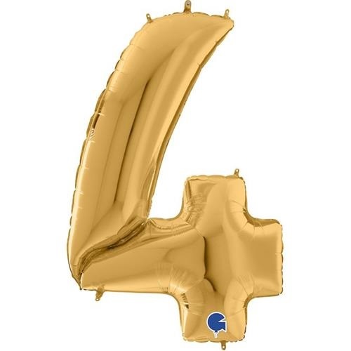 FOLIOVÁ ČÍSLICA - ZLATÁ 4 - 163 CM