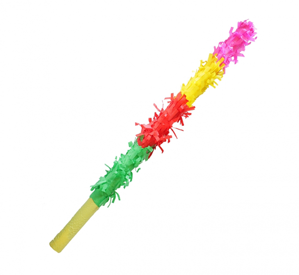 FAREBNÁ TYČ NA ROZBÍJANIE PINATA 50 CM
