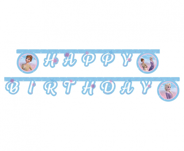 GIRLANDA FROZEN WIND SPIRIT / NÁPIS HAPPY BIRTHDAY 200 CM