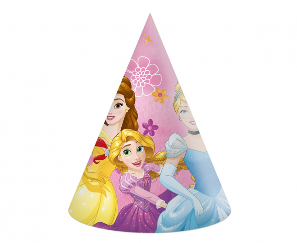 PAPIEROVÉ PÁRTY ČIAPKY DISNEY PRINCESS 6 KS