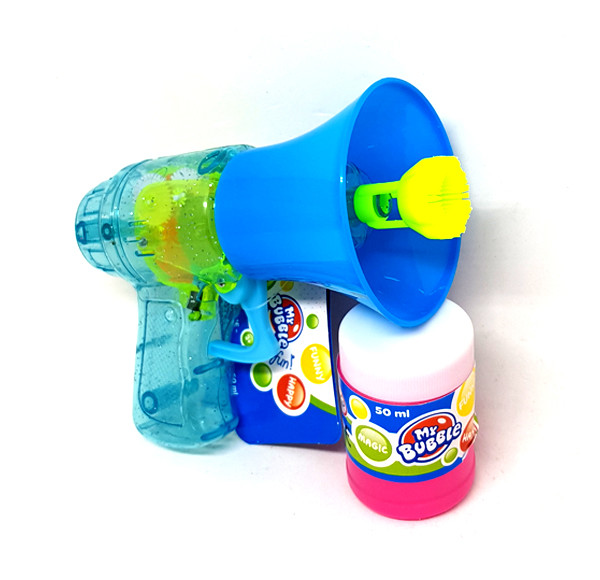 Bublifuk s obsahom náplne 50 ml v megafóne