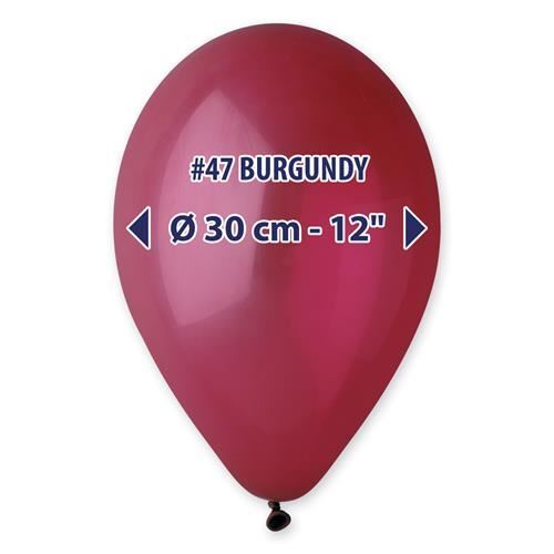 LATEXOVÝ BALÓN 30 CM - BURGUNDY
