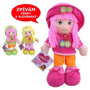 Bábika textilná spieva česky a slovensky