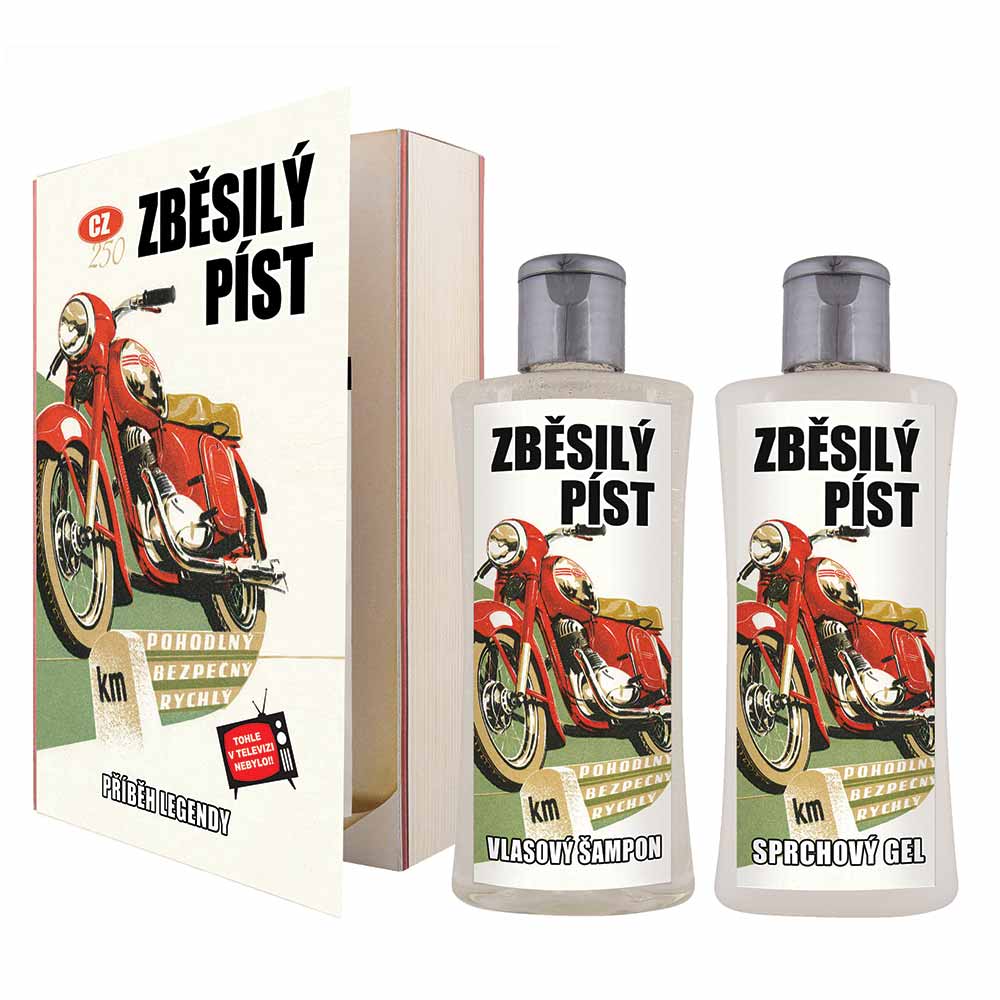 Kozmetická sada kniha pre motorkárov - gél 250 ml a šampón 250 ml