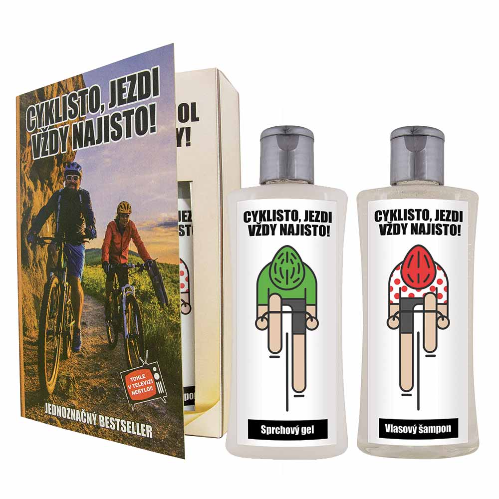 Kozmetická sada kniha pre cyklistu - gél 250 ml a šampón 250 ml