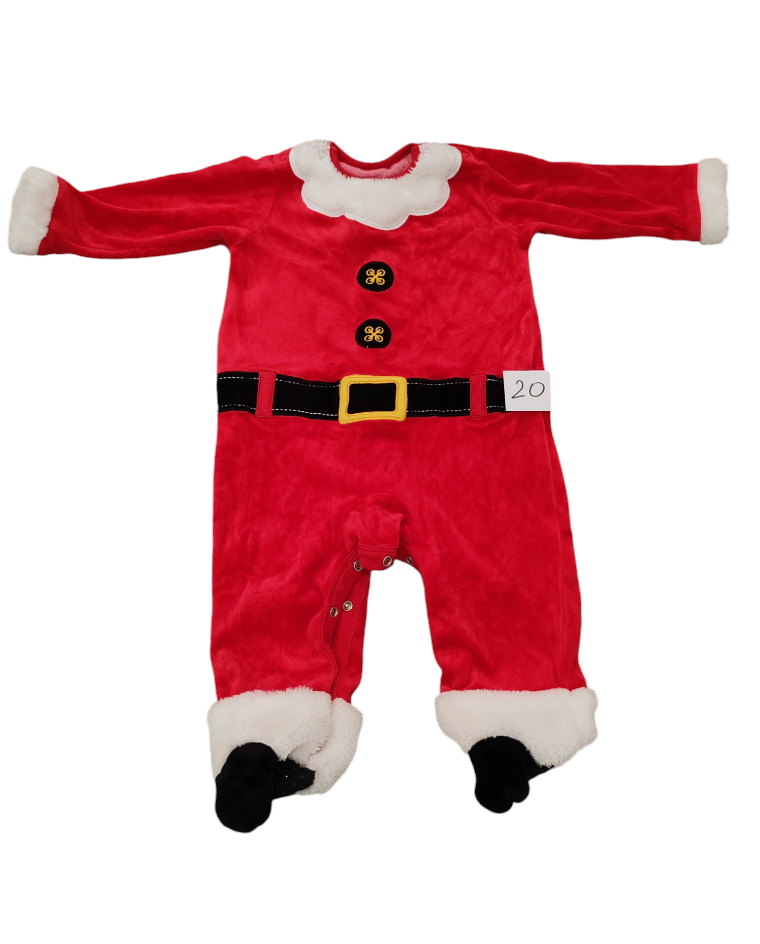 Vianočný Santa overal 9-12m / 74-80