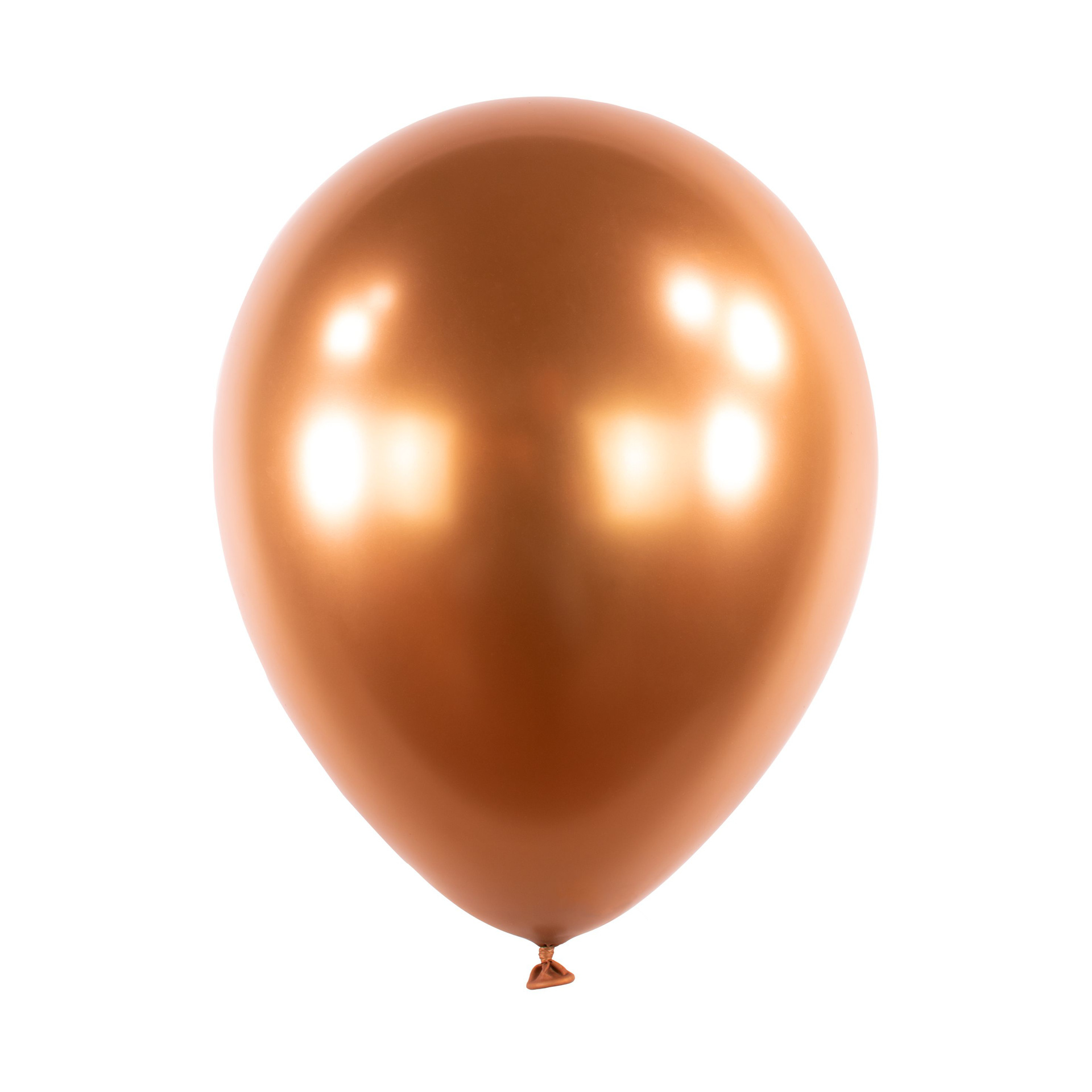 LATEXOVÝ BALÓN 30 CM - CHRÓMOVÝ JÁNTAROVÝ 