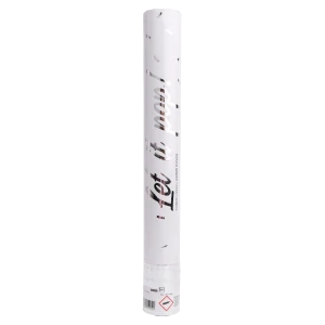 VYSTREĽOVACIE KONFETY STRIEBORNÉ - 40 CM - AMSCAN