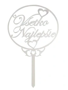 ZÁPICH DO TORTY VŠETKO NAJLEPŠIE / STRIEBORNÝ KRUH