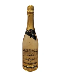 Víno so zlatom - Gold Cuvee k Narodeninám - 0,75 l