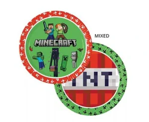 PAPIEROVÉ TANIERE / EKO / MINECRAFT  23 CM - 8 KS