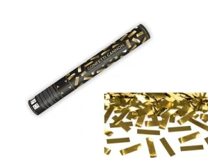 VYSTREĽOVACIE KONFETY ZLATÉ - 40 CM