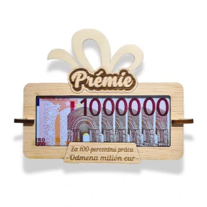 VTIPNÝ DARČEK OBÁLKA / PRÉMIE ODMENA MILIÓN EUR