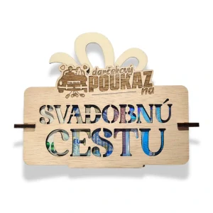  VTIPNÝ DARČEK OBÁLKA / POUKAZ NA SVADOBNÚ CESTU