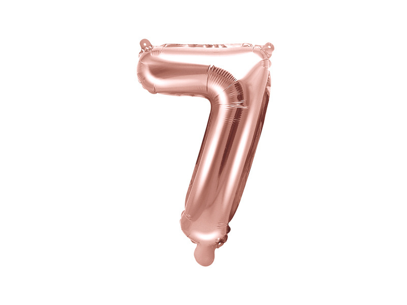 FOLIOVÁ ČÍSLICA - ROSE GOLD 7 - 35 CM