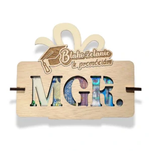 VTIPNÝ DARČEK OBÁLKA / BLAHOŽELANIE PROMÓCIE Mgr. MAGISTER