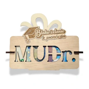 VTIPNÝ DARČEK OBÁLKA / BLAHOŽELANIE PROMÓCIE MUDr. DOKTOR