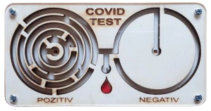 VTIPNÝ DARČEK DREVENÝ COVID SAMOTEST
