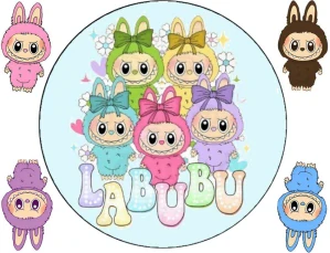 JEDLÝ OBRÁZOK FONDÁN / LABUBU 20 CM / 1+ 4 KS