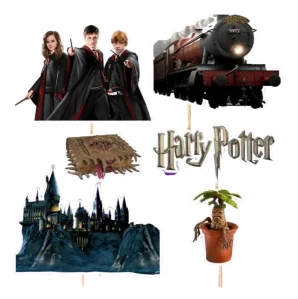 Zápichy do torty / candy bar - Harry Poter 6 ks