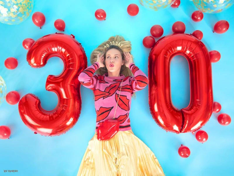 FOLIOVÁ ČÍSLICA - ČERVENÁ 0 - 86 CM