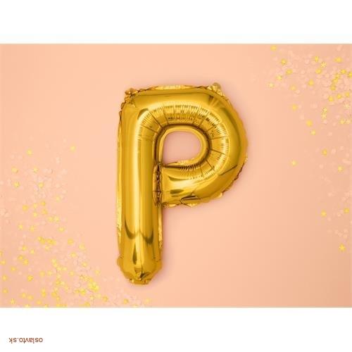 FÓLIOVÉ PÍSMENO P ZLATÉ 35 CM