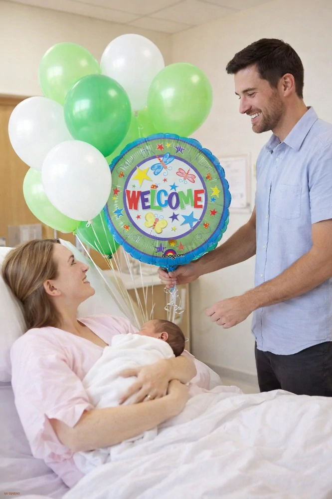 Fóliový balón WELCOME – privítanie bábätka 43 cm