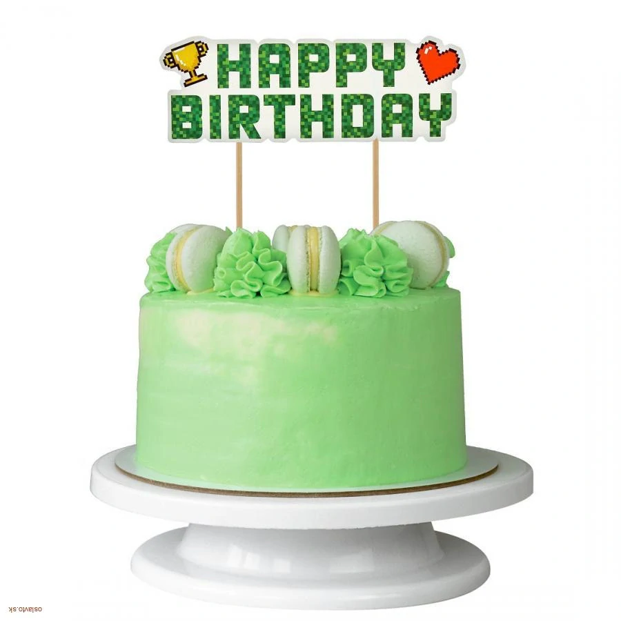 Zápich na tortu Game On – Happy Birthday dekorácia 14 cm