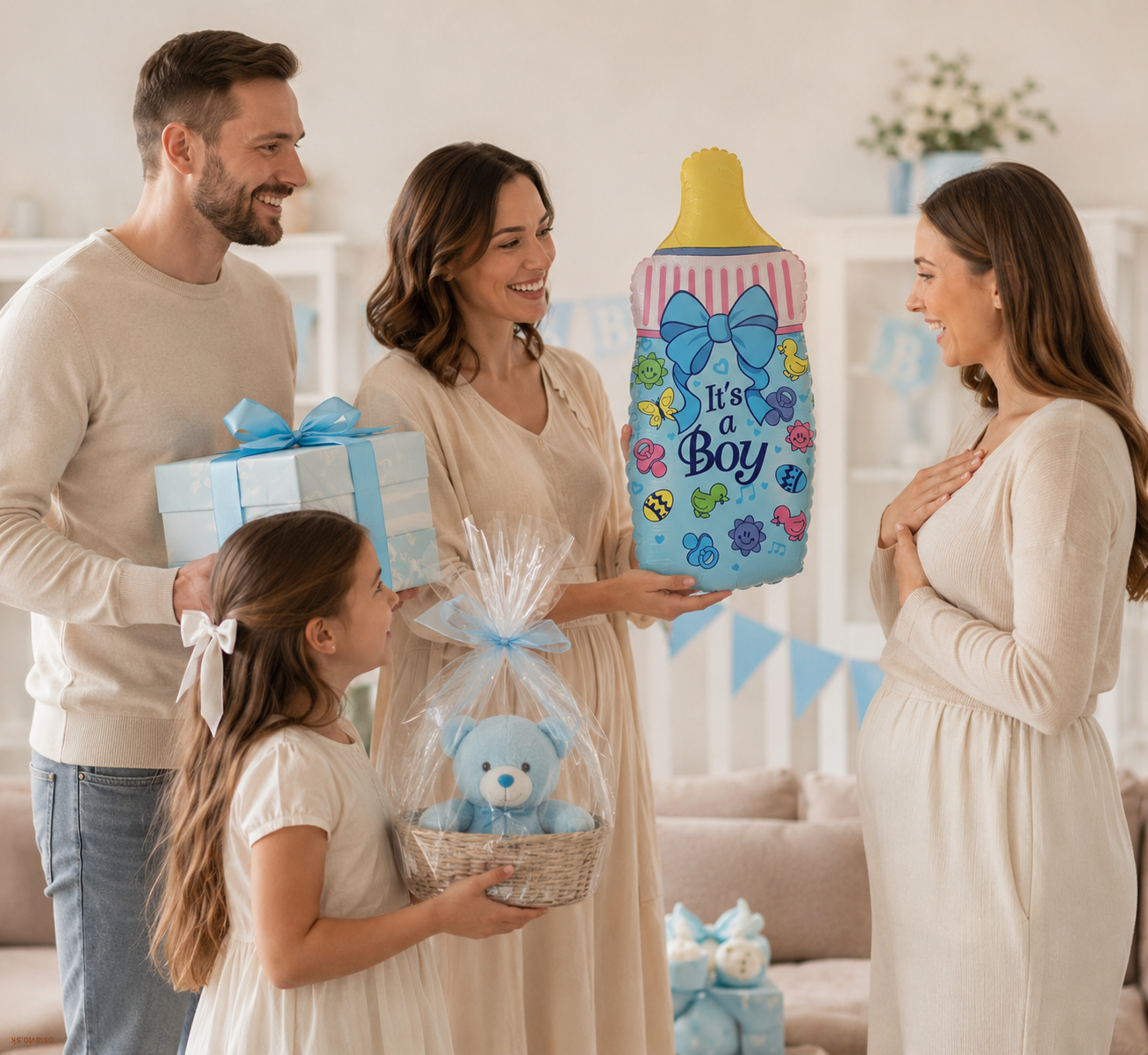 Fóliový balón It’s a Boy – detská fľaša pre baby shower a oslavu narodenia chlapca