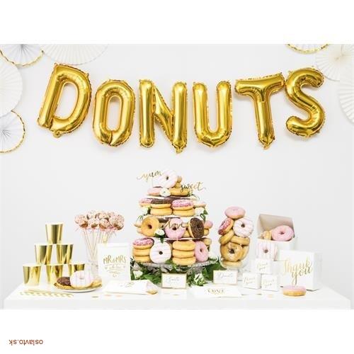 FOLIOVÉ PÍSMENO D ZLATÉ 35 CM