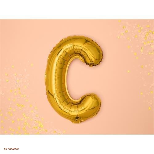 FOLIOVÉ PÍSMENO C ZLATÉ 35 CM