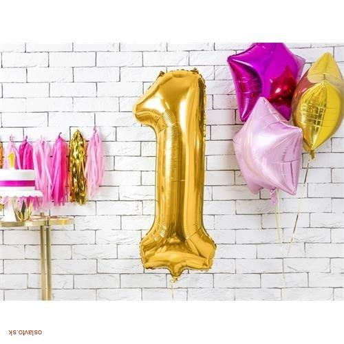 FOLIOVÁ ČÍSLICA - ZLATÁ 1 - 86 CM