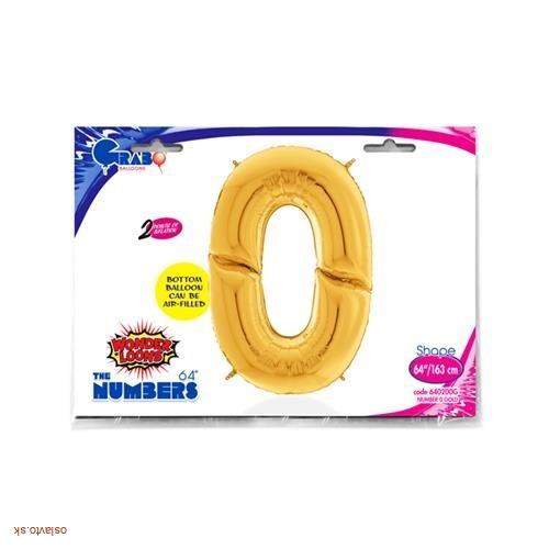 FOLIOVÁ ČÍSLICA - ZLATÁ 0 - 163 CM