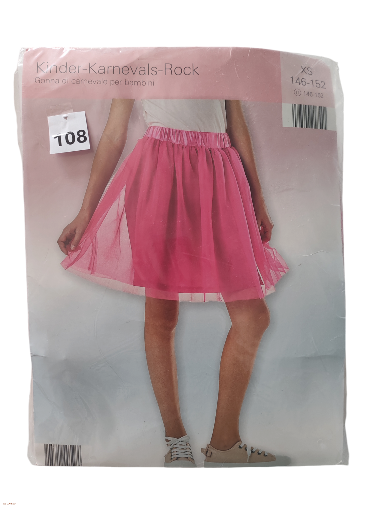 KOSTÝM TYLOVÁ RUŽOVÁ SUKŇA XXS-XS /146-152 CM