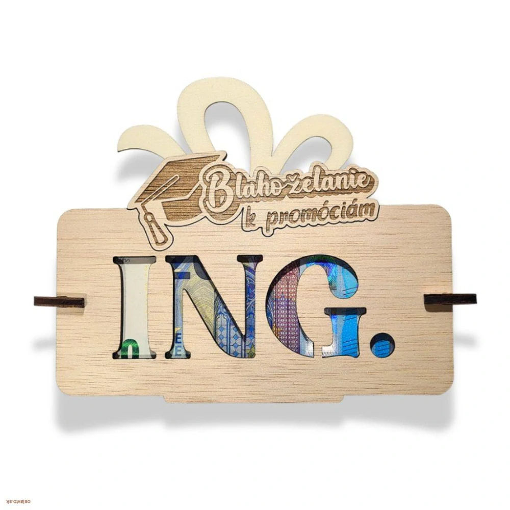VTIPNÝ DARČEK OBÁLKA / BLAHOŽELANIE PROMÓCIE ING. INŽINIER