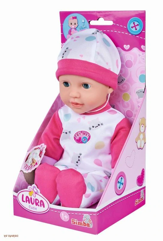 Bábika Laura Cutie 30 cm so zvukmi